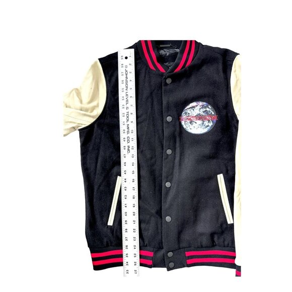 Ksubi HEROISM Globe Varsity Jacket Men M NWOT ***DAMAGED*** - Picture 12 of 12